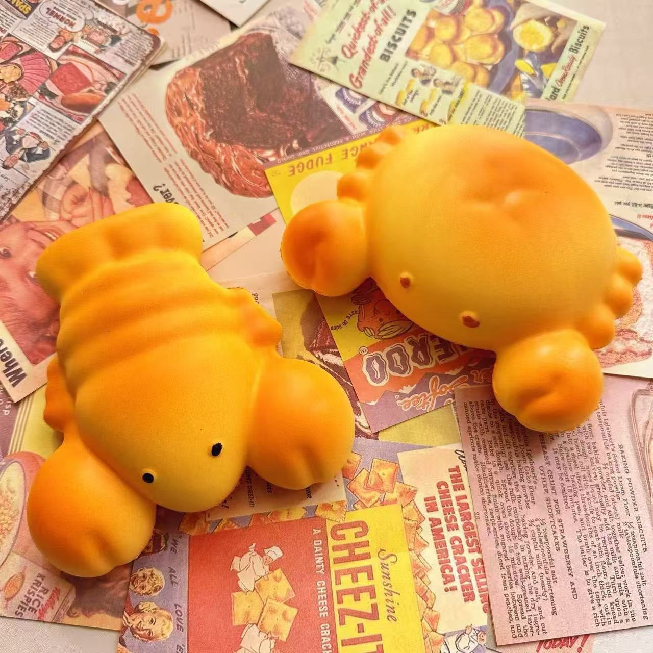 Slow Rising Squishy Crab Lobster Stress Relief Decompression Toy