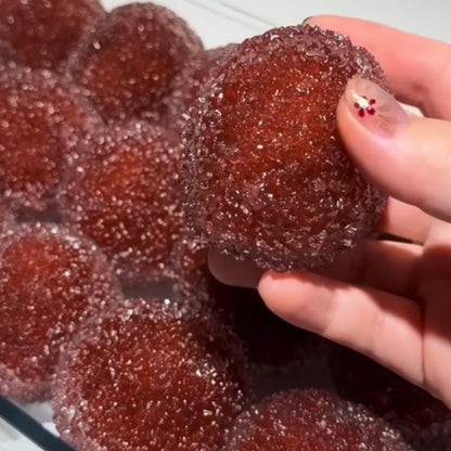Crisp Satisfying Sound Red Bayberry Handmade Stress Balls