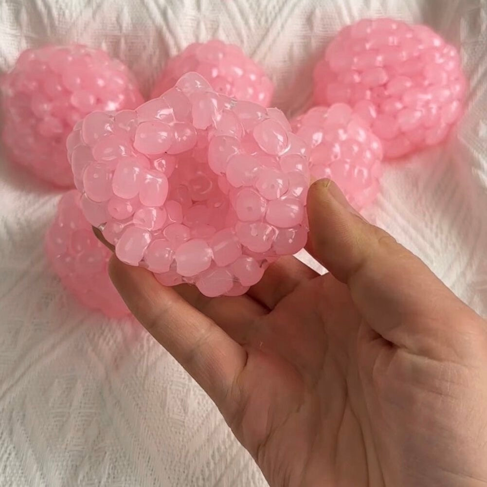 Pink or Green or White Handmade Stress Balls
