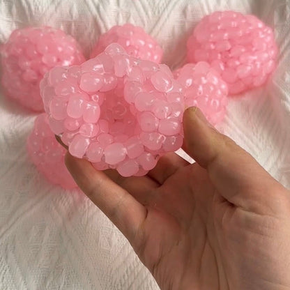 Pink or Green or White Handmade Stress Balls