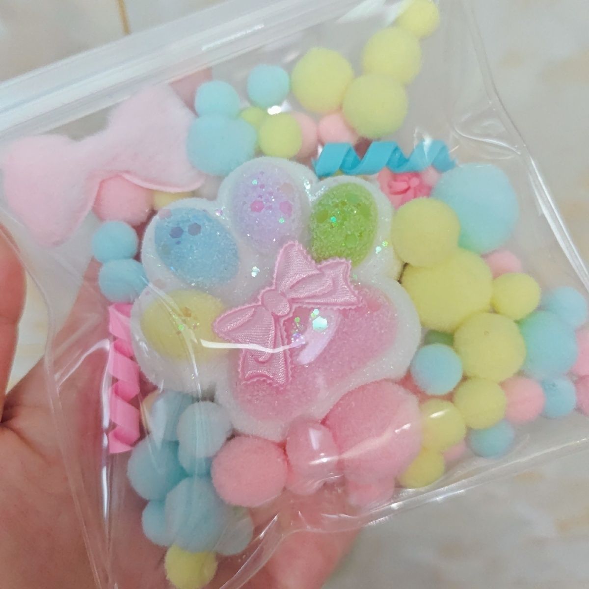 Handmade Silicone Rainbow Cat’s Paw without fur Stress Relief Squishy Toy