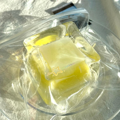 250g Handmade Transparent Ice Cube Taba Squishy Toy (Flowing Liquid in The Middle)(Liquid Squishy)
