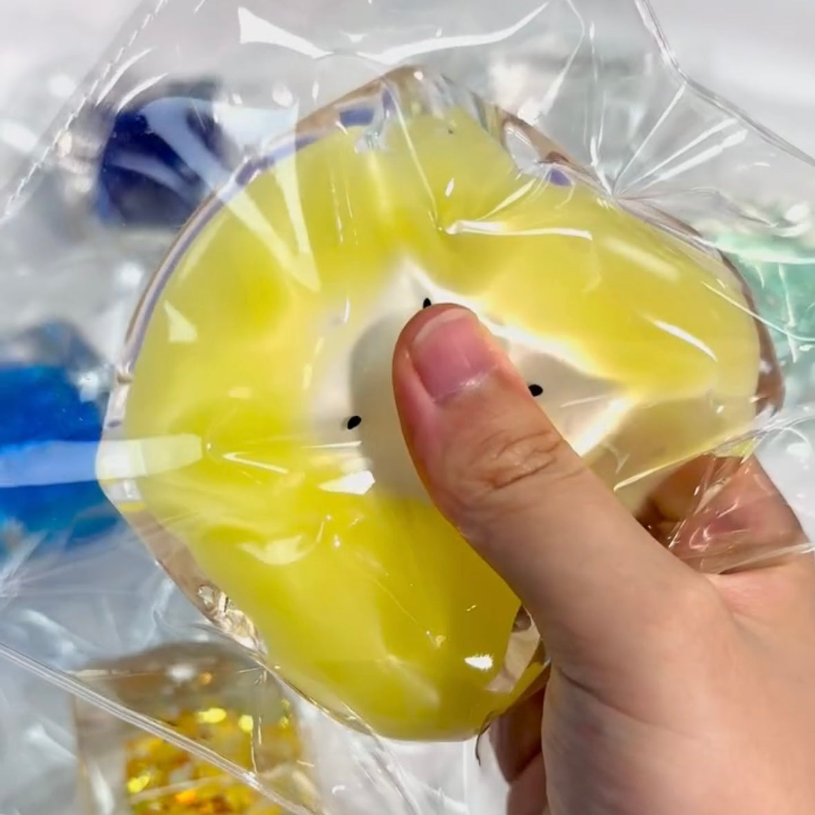 Transparent Watermelon Ice Cube Taba Squishy Toy