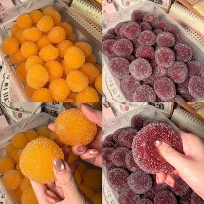 Crisp Satisfying Sound Red Bayberry Handmade Stress Balls