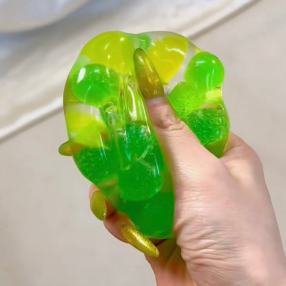 Fruit Hard Candy & Vaseline Base Stress Ball Squishy Stress Relief Decompression Toy
