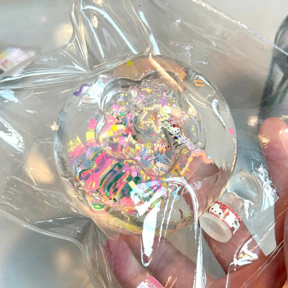 Transparent Flower Stress Ball Taba Squishy Toy (Liquid Squishy)