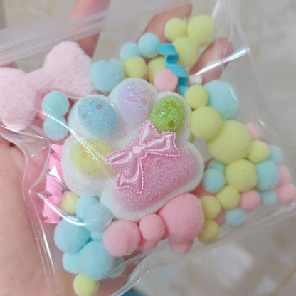 Handmade Silicone Rainbow Cat’s Paw without fur Stress Relief Squishy Toy