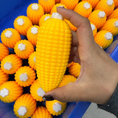 Crunchy Bead & Clay Base Corn Stress Ball Squishy Stress Relief Decompression Toy