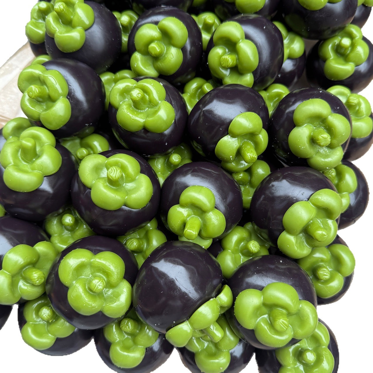 Crunchy Mangosteen Bead & Clay Base Stress Ball Squishy Stress Relief Decompression Toy
