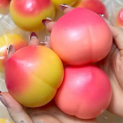 Crunchy Peach Bead & Clay Base Stress Ball Squishy Stress Relief Decompression Toy