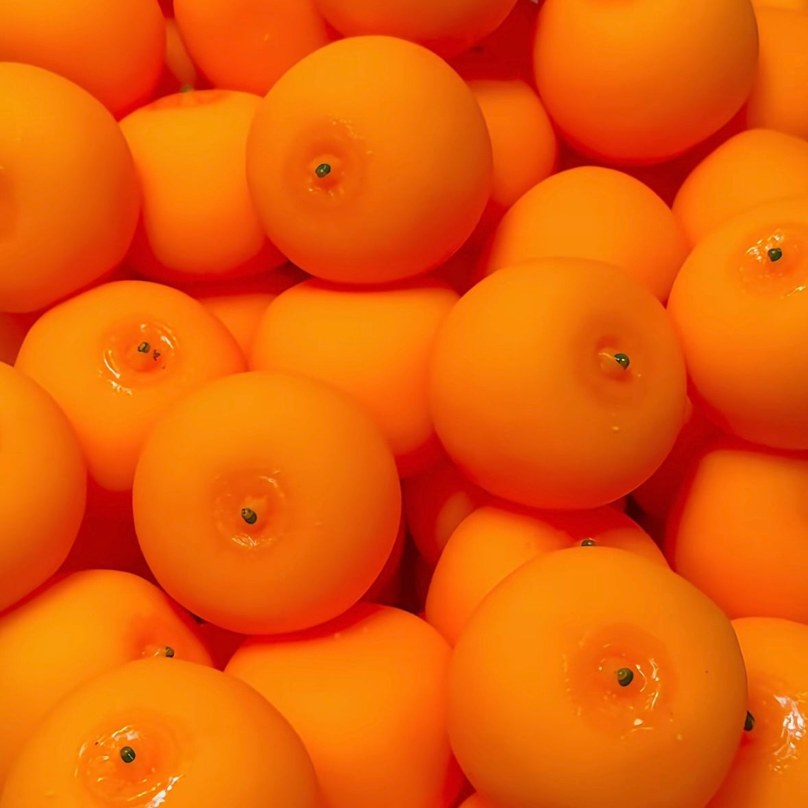 Crunchy Orange Bead & Clay Base Stress Ball Squishy Stress Relief Decompression Toy
