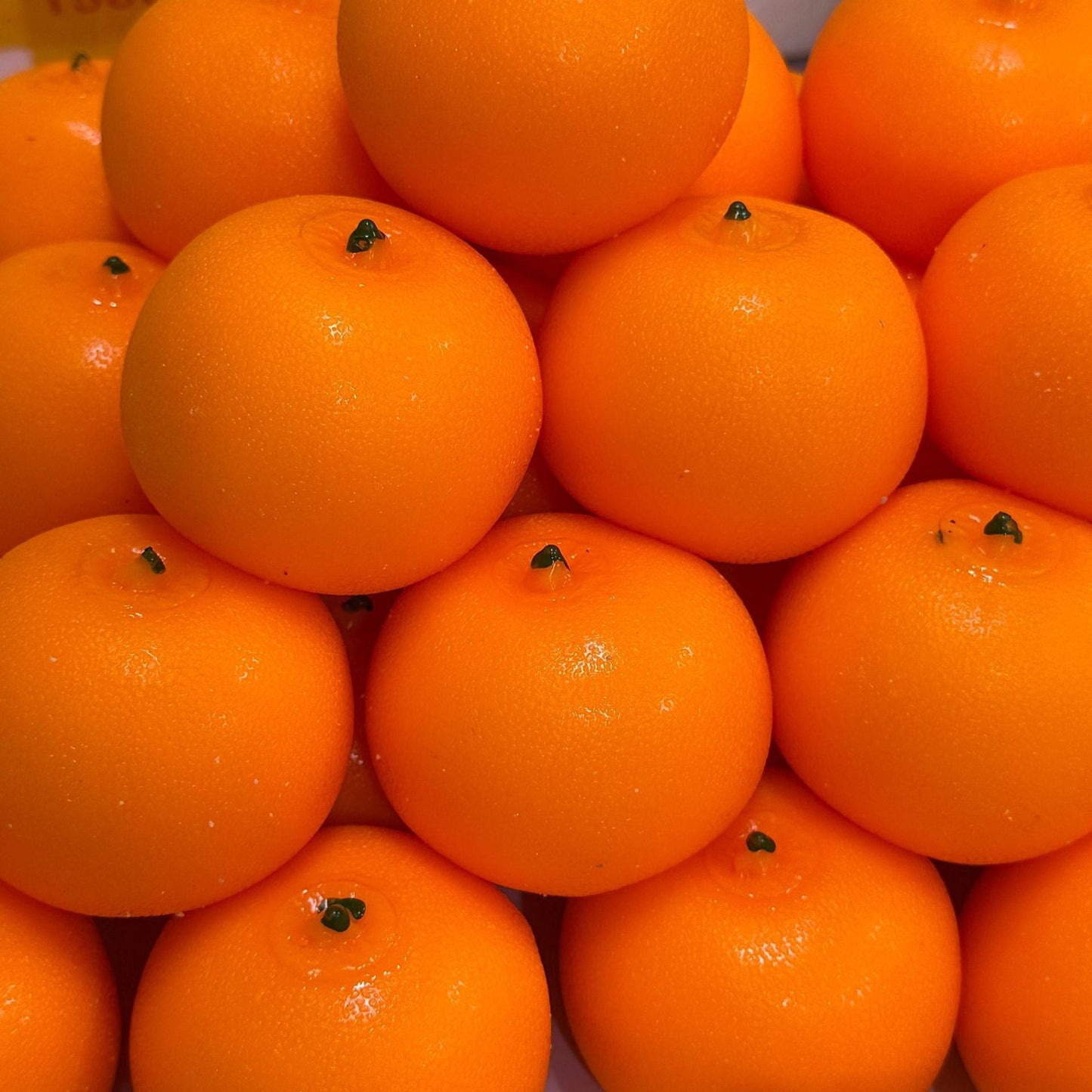 Crunchy Orange Bead & Clay Base Stress Ball Squishy Stress Relief Decompression Toy