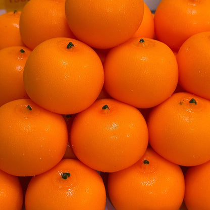 Crunchy Orange Bead & Clay Base Stress Ball Squishy Stress Relief Decompression Toy