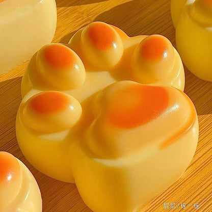 Handmade Silicone Caramel Cat's Paw Taba Squishy Toy