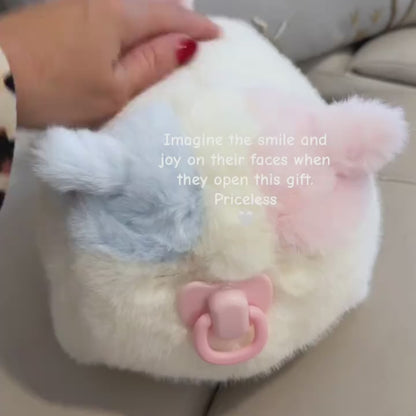 Interactive Plush Kitten – Pastel & Calico